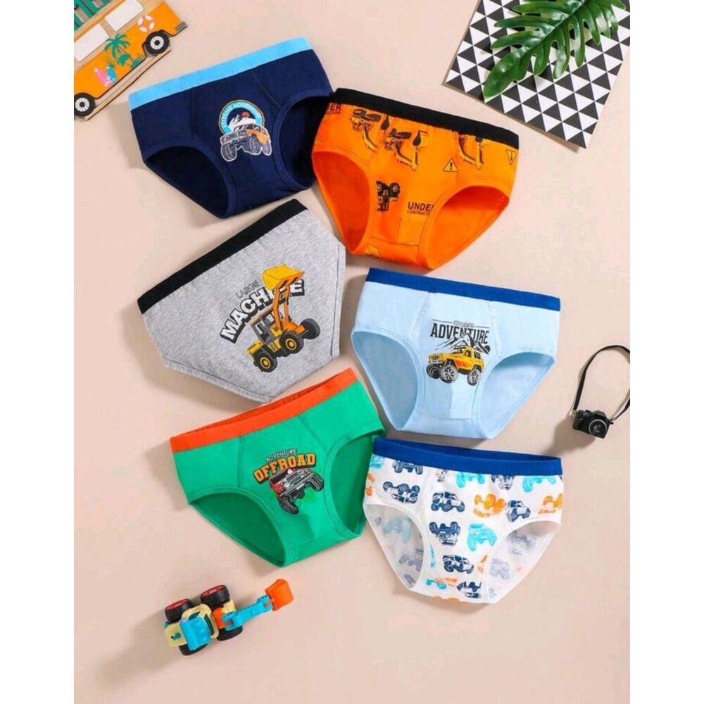 NEW 6 pair Boys Mens Underwear Undies Briefs Boxer Offroad Sz 10